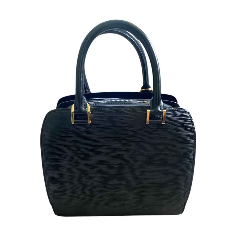 Louis Vuitton Pont Neuf Black Noir Epi Leather Handbag Purse Vintage Luxury Bag - Picture 2 of 16